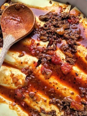 Ethiopian lasagna with homemade berbere spice.
