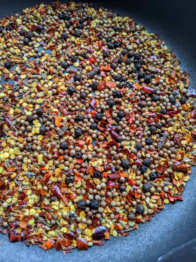 berbere whole spices before grinding