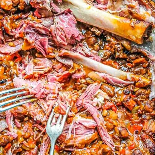 Slow Cooked Pork & Beans with Smoked Ham Hock Cristina's Kitchen