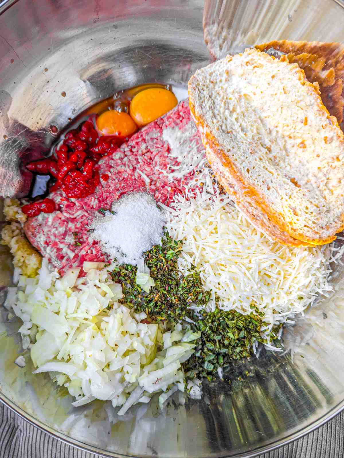 ingredients for parmesan meatloaf