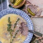 chicken liver pate serving square