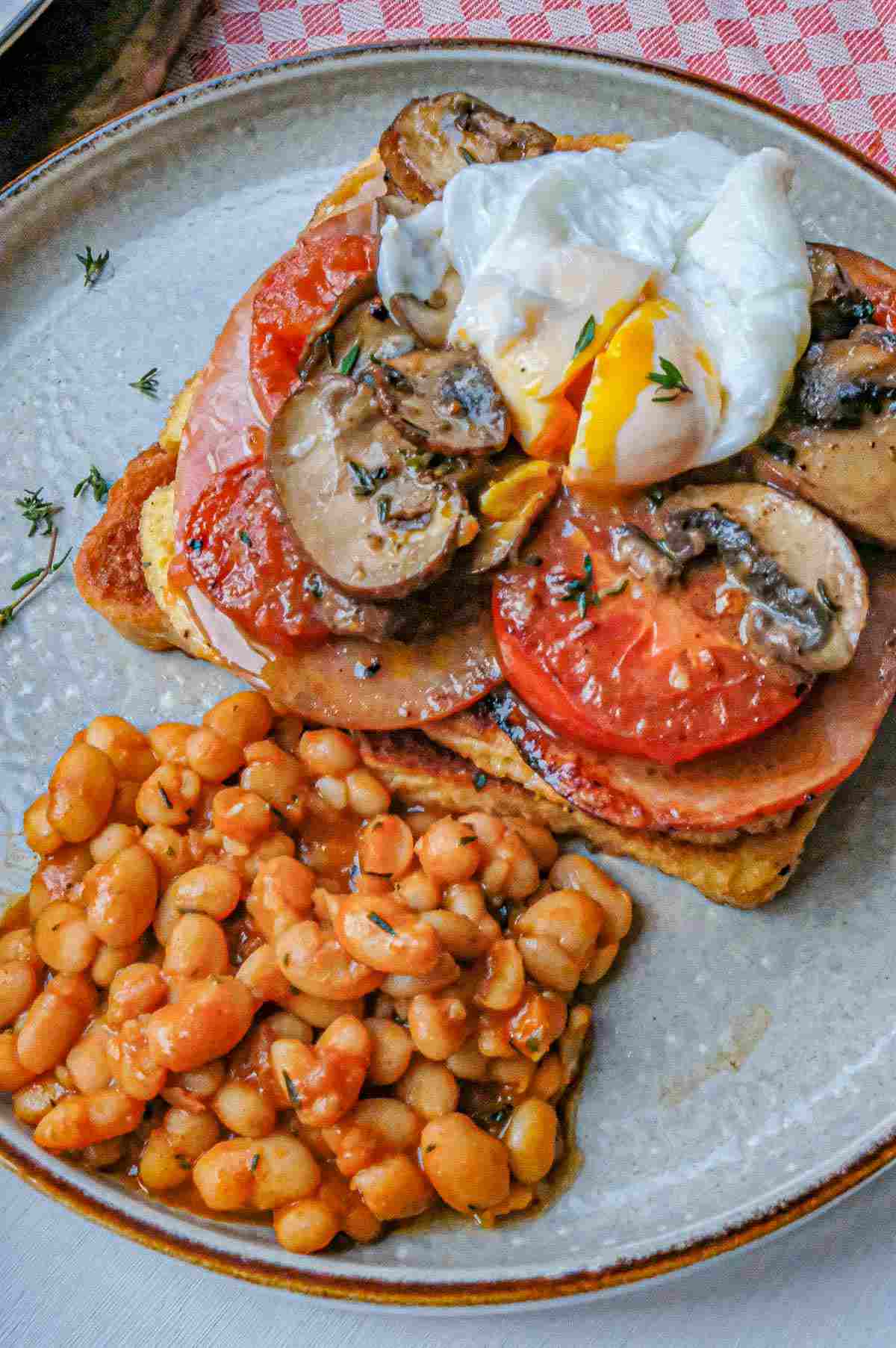 Full English Breakfast Savory French Toast - Cristina's Kitchen