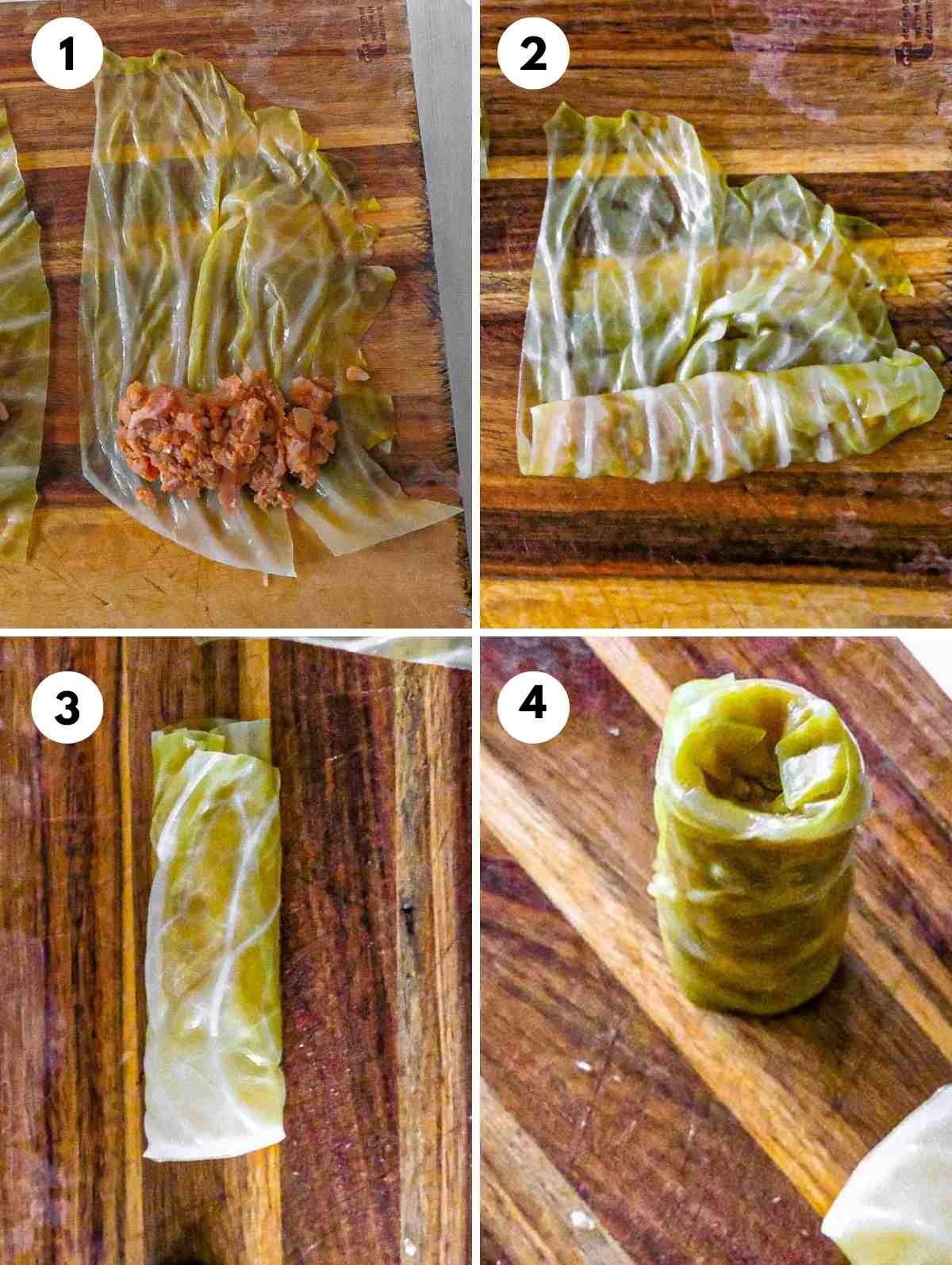 how to roll a cabbage roll