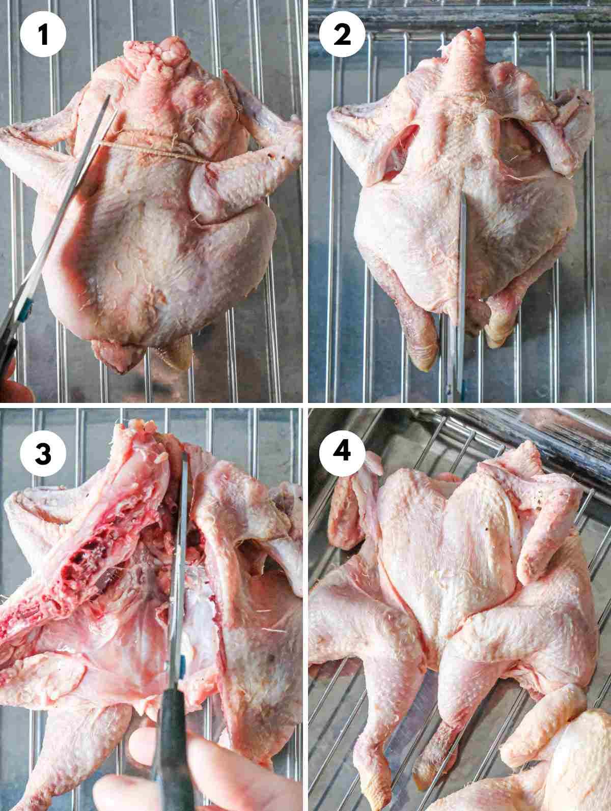 how to spatchcock a chicken step by step photos