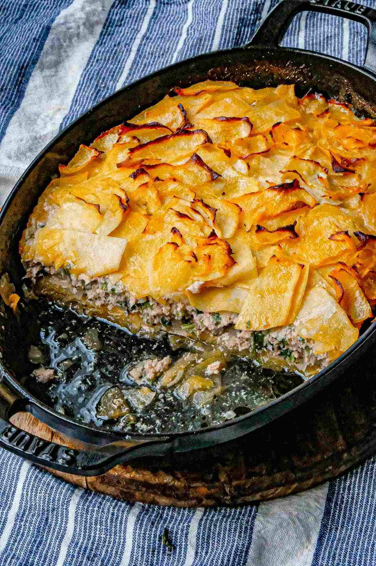 casserole with rutabaga and chicken