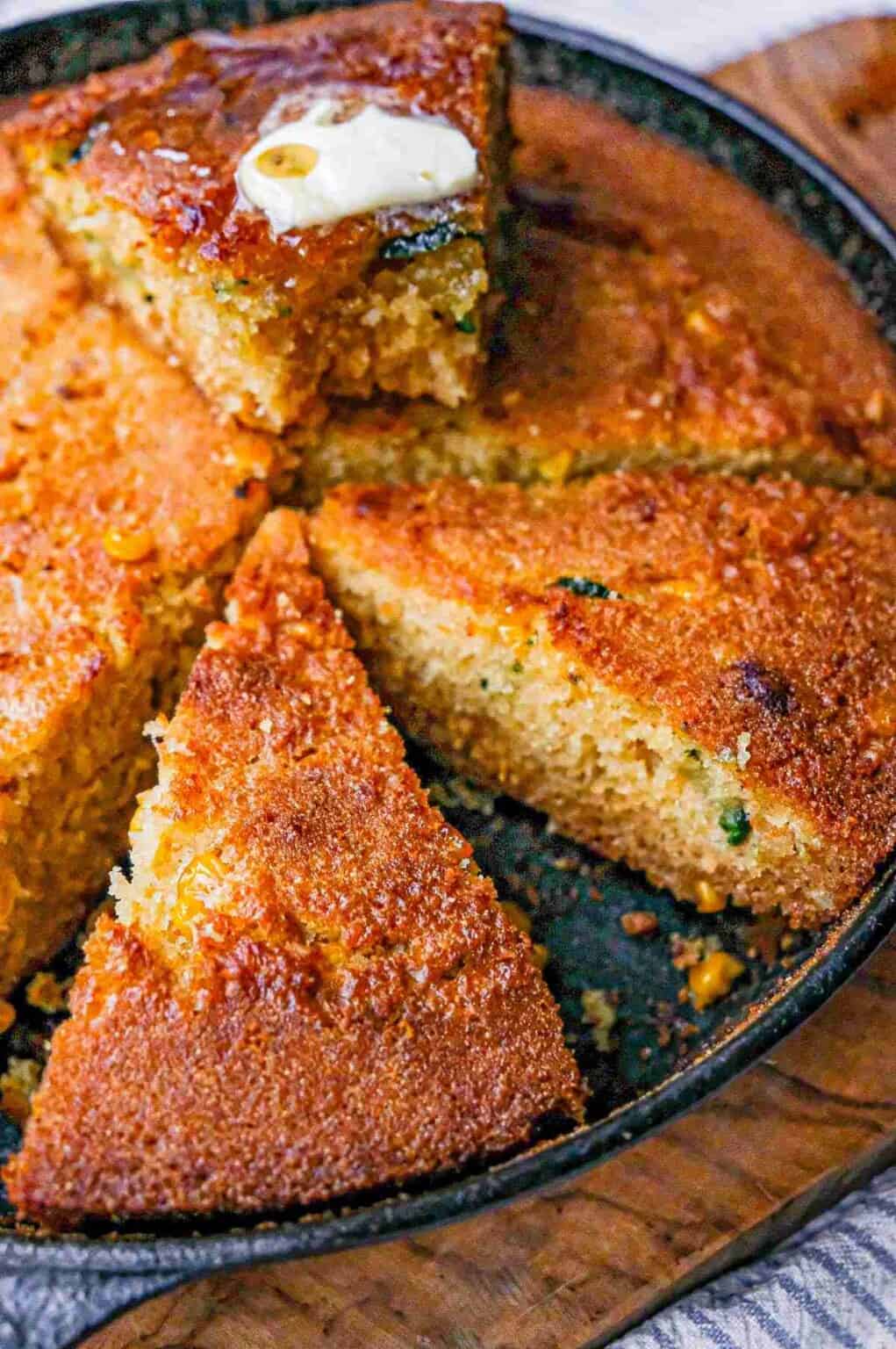 One Skillet Honey Jalapeno Cornbread - Cristina's Kitchen