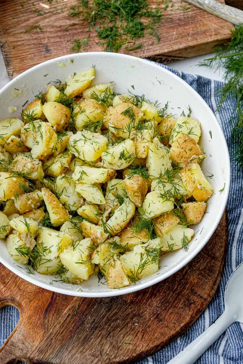buttery dill potatoes