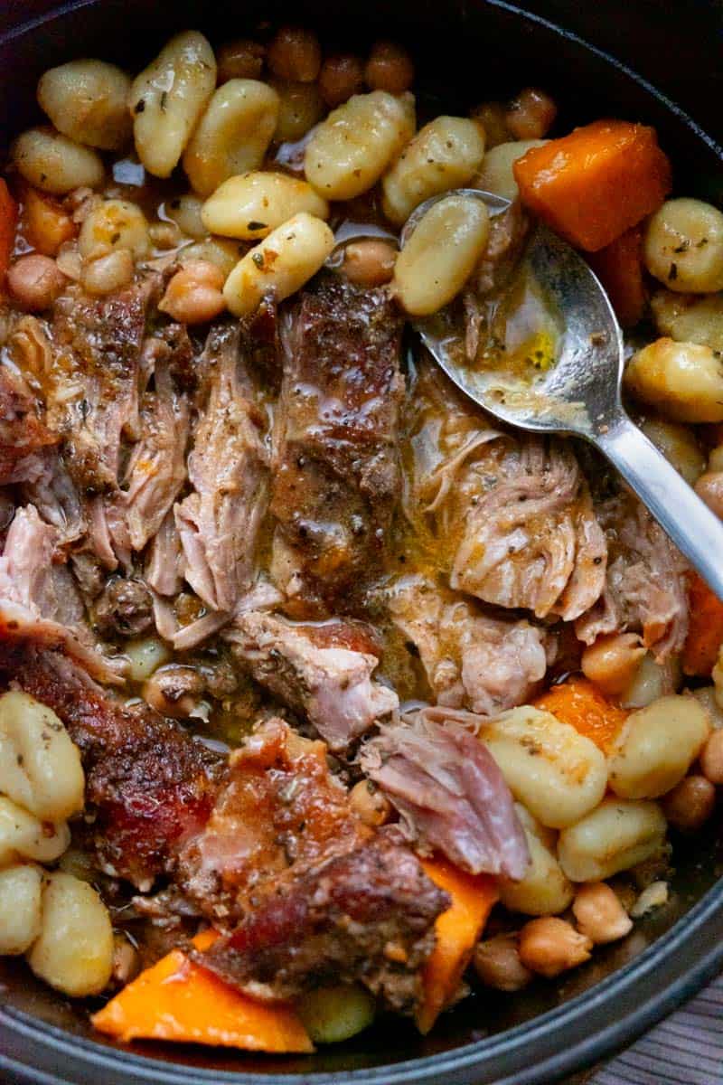 pumpkin sage pork shoulder with gnocchi