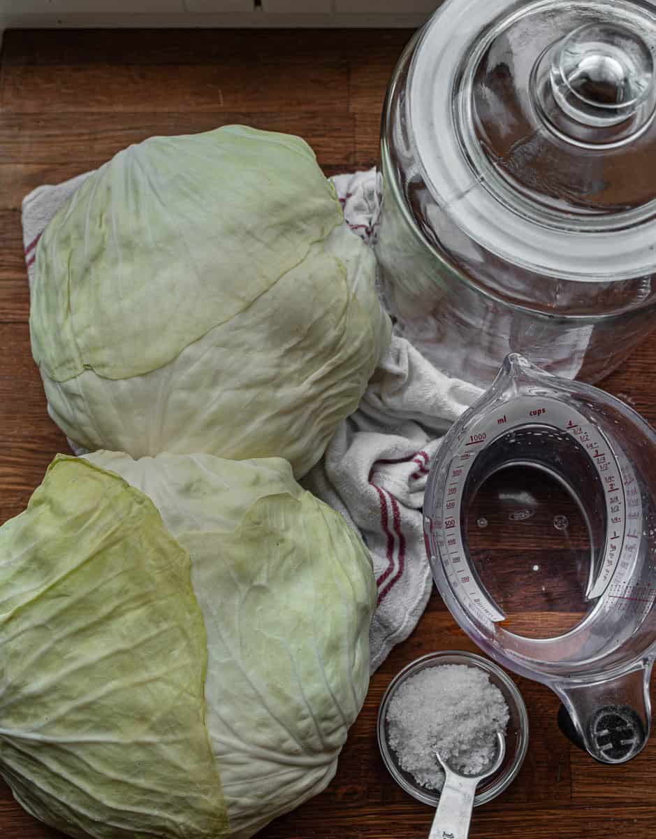 ingredients for sauerkraut