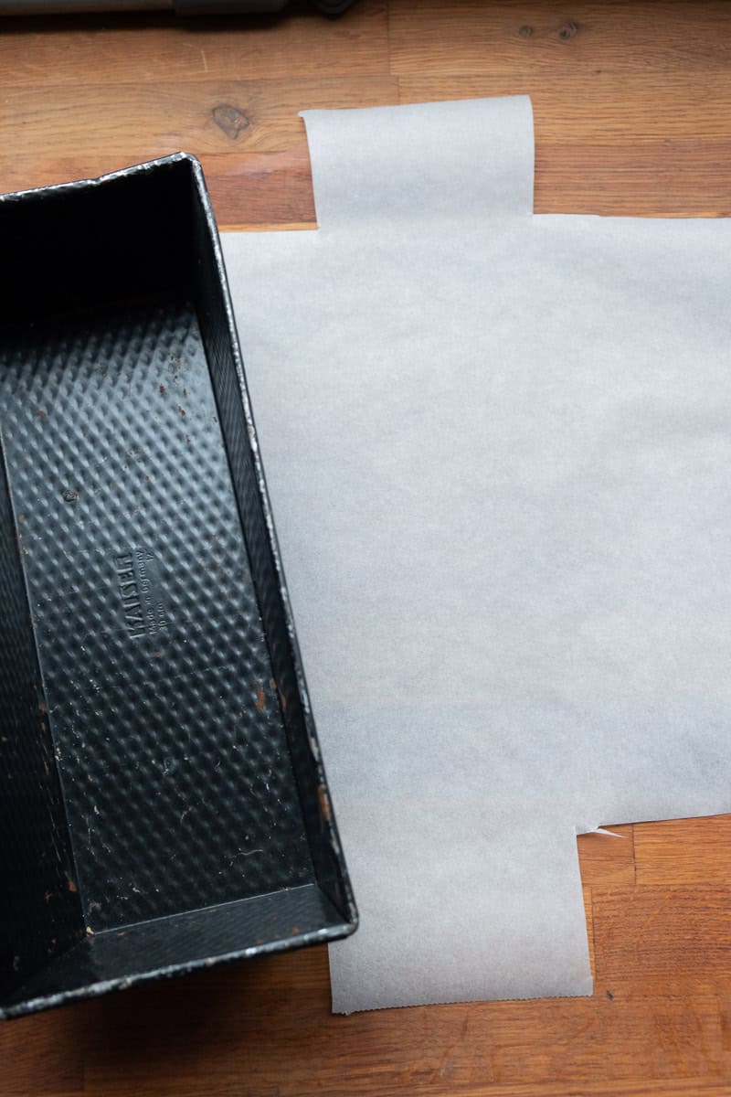 parchment paper liner prepared