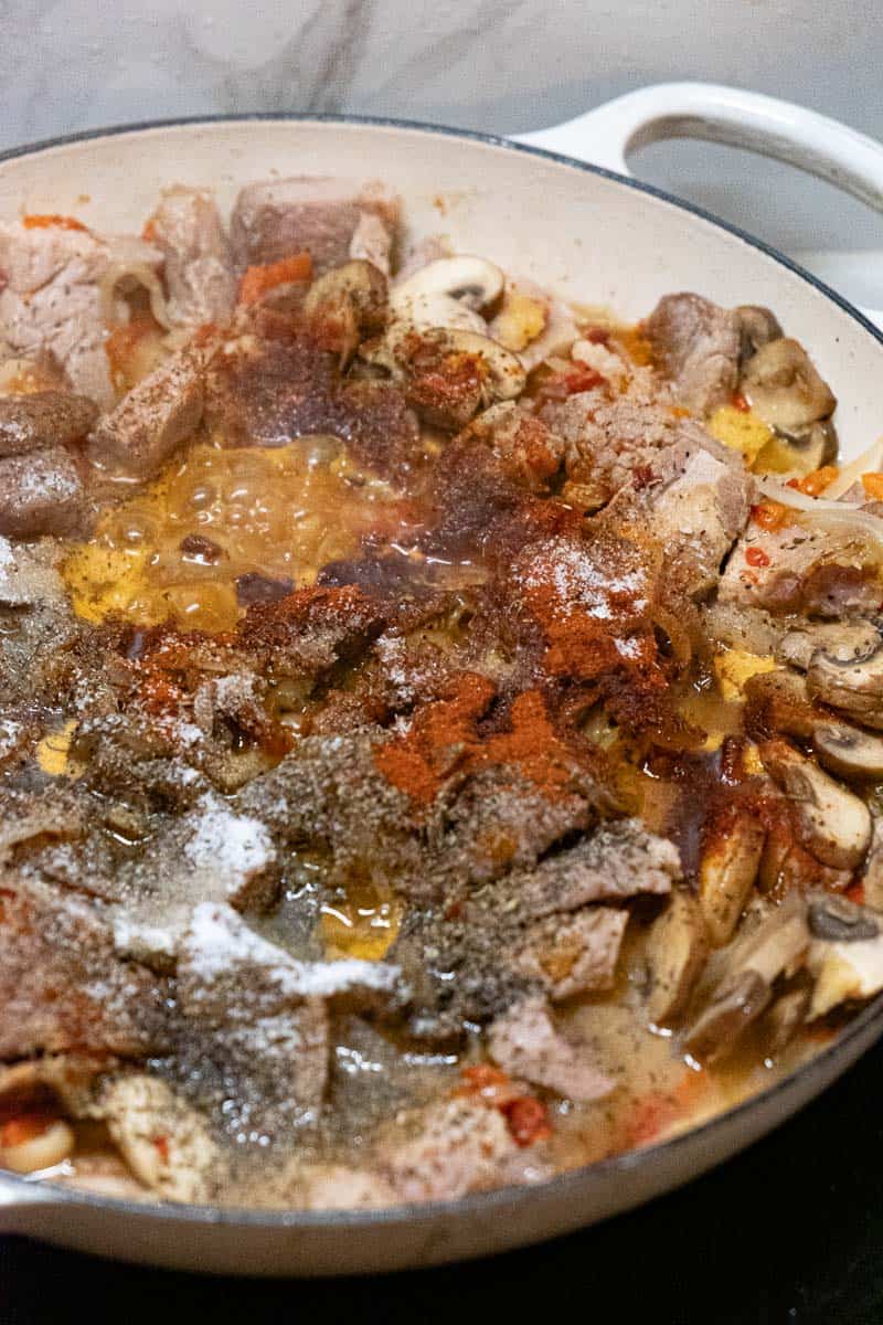 pork paprikash cooking