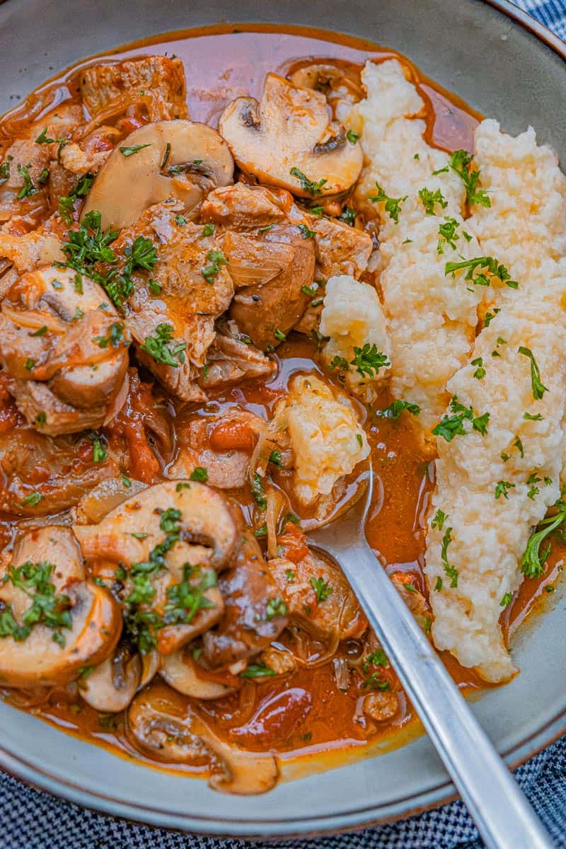 pork paprikash with dumplings second