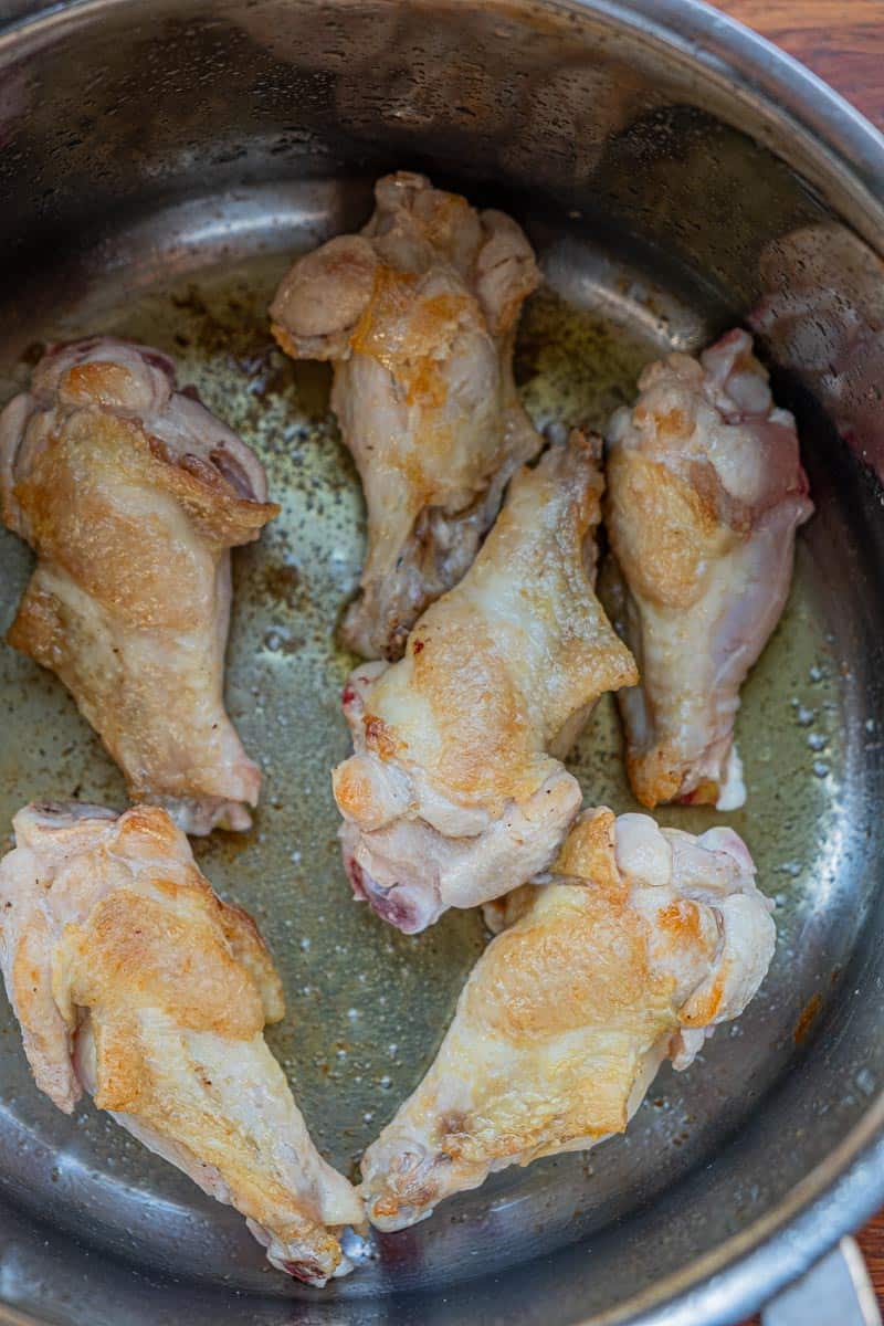 browning chicken for soup