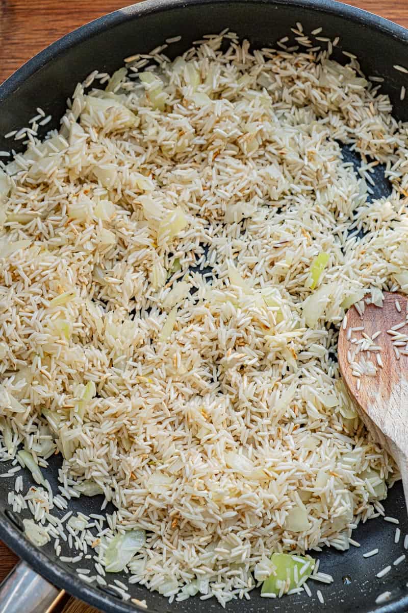 butter and onion cooked