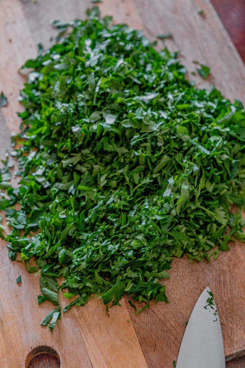 diced parsley