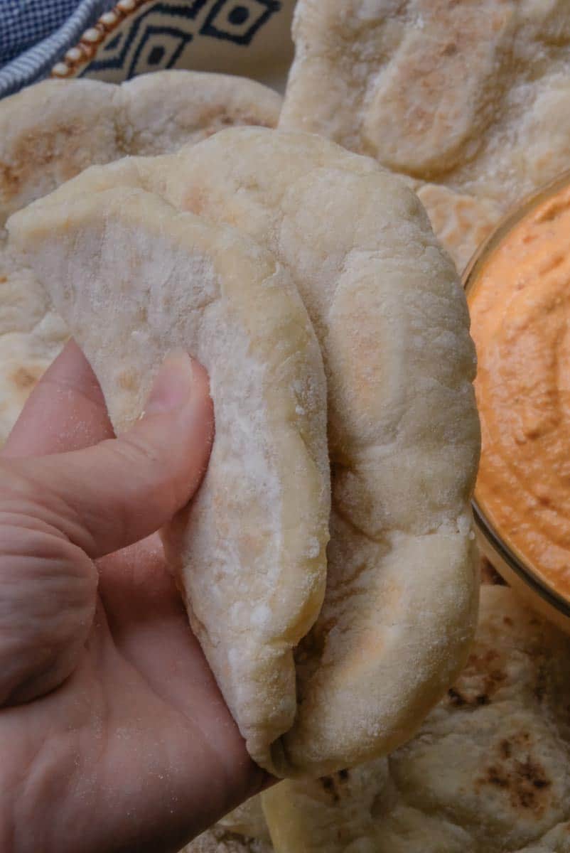 holding pita