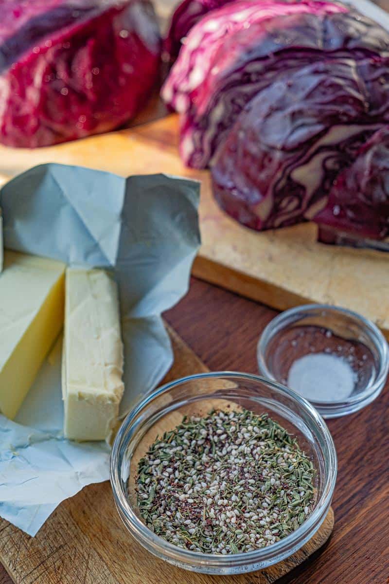 ingredients for cabbage steaks
