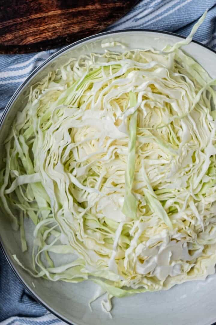 shredded cabbage