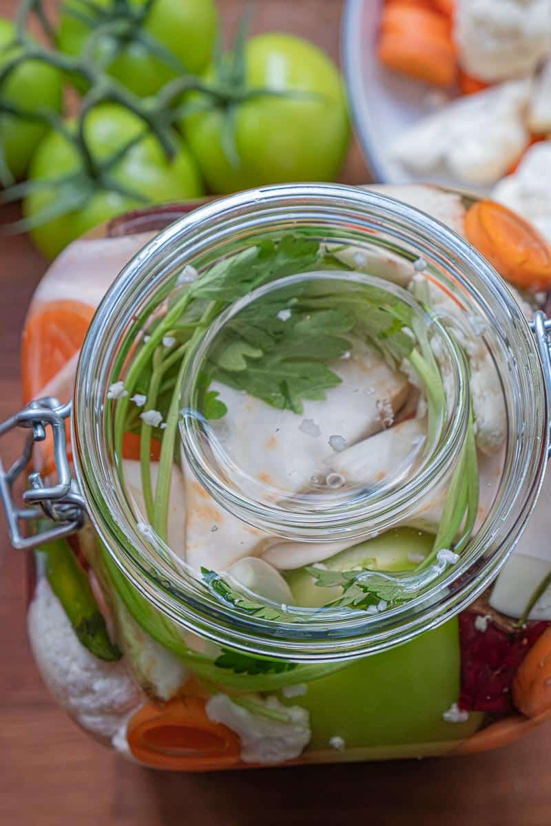 small bowl in jar diy fermentation weight