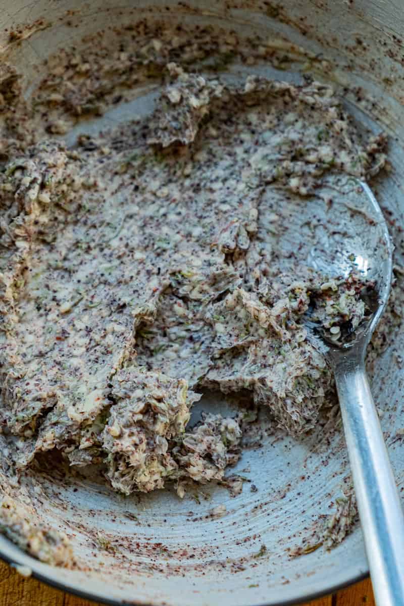 zaatar butter mixed