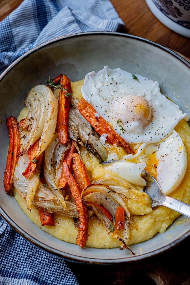 cheesy polenta bowl