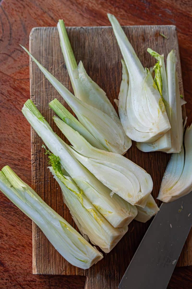 fennel bulb cut for braising